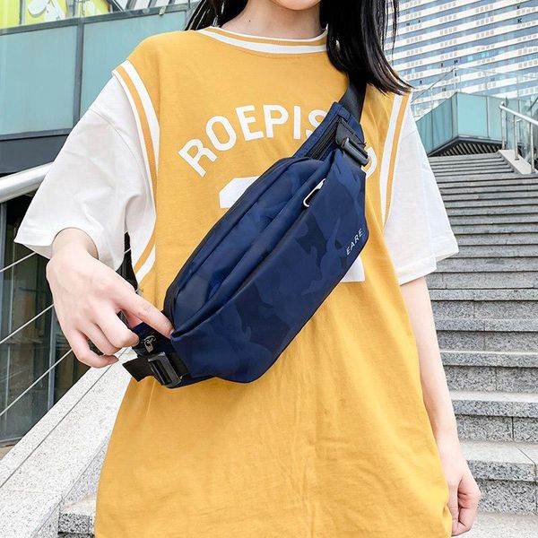 

street style waist bag men crossbody bags nylon canvas fashion fanny pack belt chest pouch travel phone