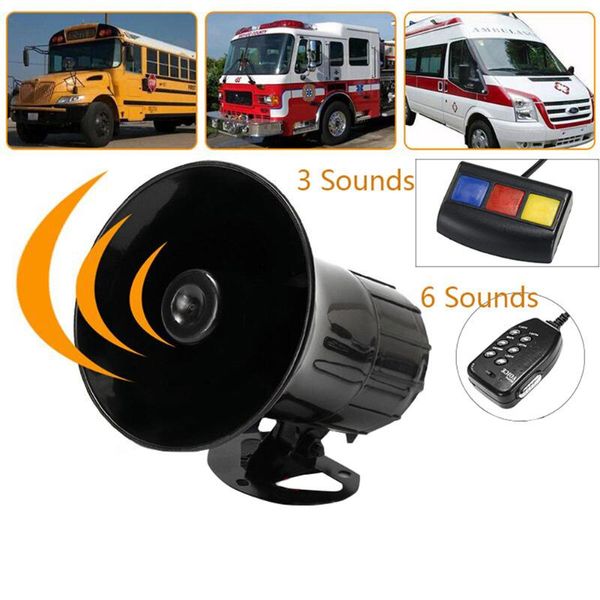 

other auto electronics 3 sounds/6 sounds loud security warning horn for car motorcycle 110db 12v universal accessories