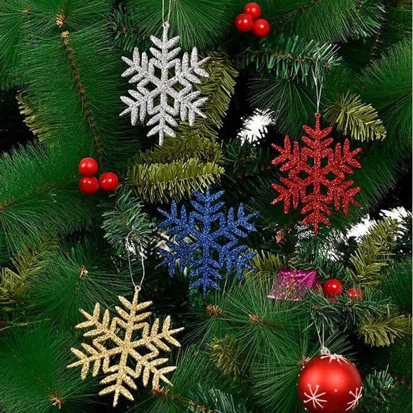 

christmas decorations snowflakes confetti artificial snow xmas tree ornaments for home party wedding decor