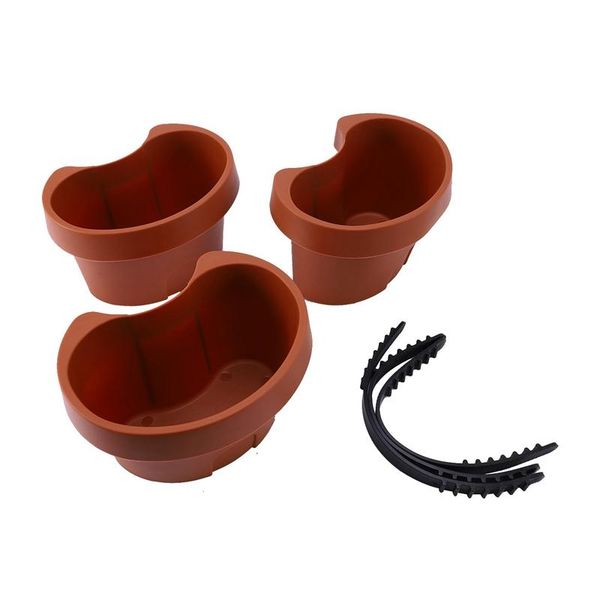 

planters & pots 3 pc/lot unique gutter downspout garden flower pot drain pipe tubs