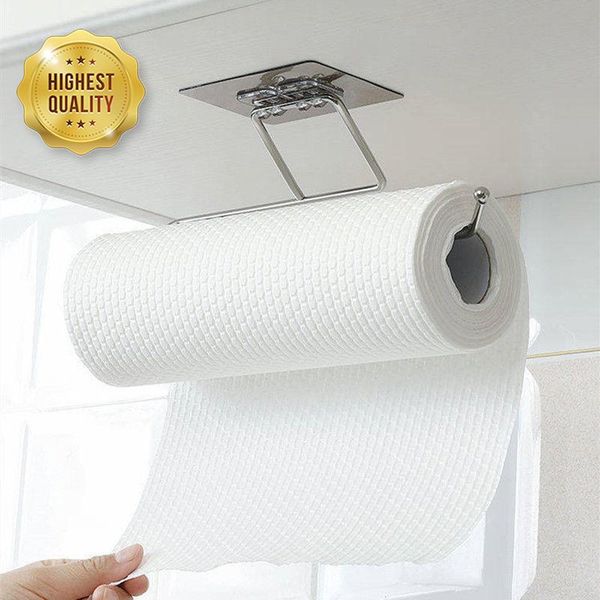 

hooks & rails kitchen toilet paper holder tissue hanging bathroom roll towel rack stand storage