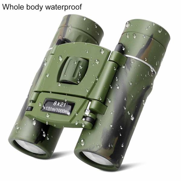 

telescope & binoculars 8x21 binocular bak4 prism compact lightweight waterproof folding for kids bird watching sightseeing climbing outdoor