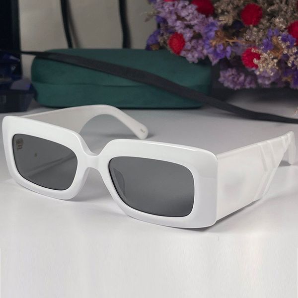 

mens or womens luxury white sunglasses g0811s fashion classic shopping party plate frame extra wide temples with metal letter 0811 lenses uv, White;black