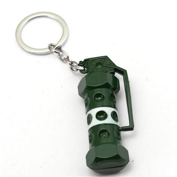 

keychains hsic game pubg keychain big m6 model metal pendant key chian ring holder fashion men chaveiro valentine jewelry, Silver