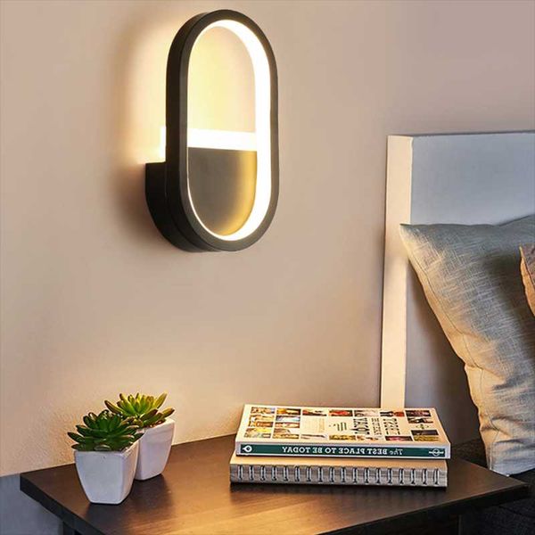 

wall lamp modern indoor led sconce fixture nordic simple bedroom bedside light luminaire living room aisle lighting