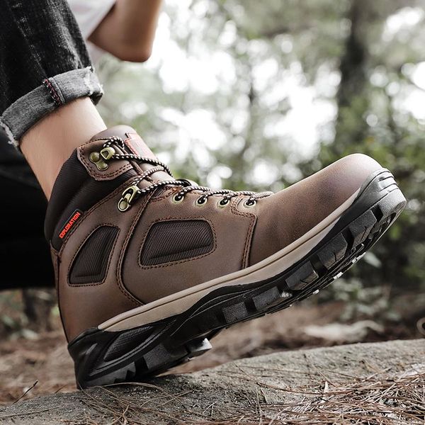 

boots casual black sale outdoor shoes men sports for breathable mens leisure flat leather footwear fashion sport