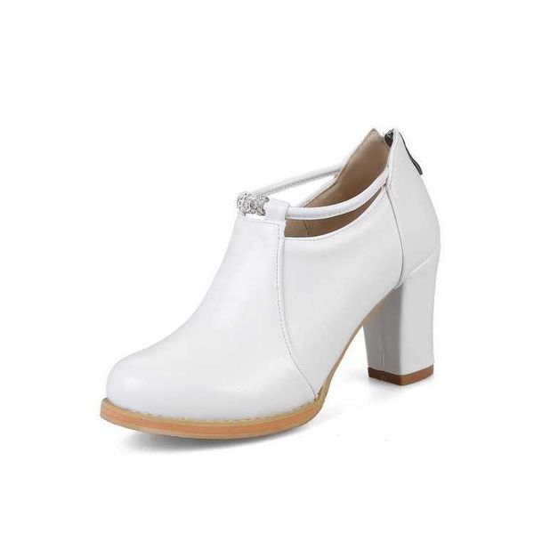 

boots autumn comfortable thick heel high women's size 32-48 naked, Black