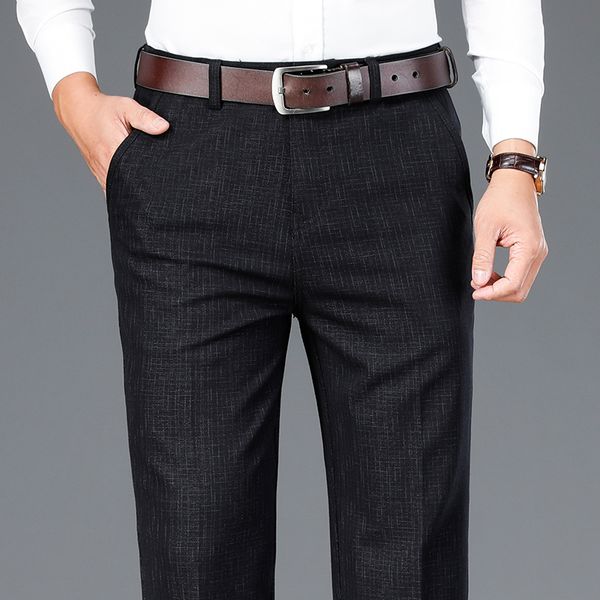 

shan bao classic embroidered 2021 spring luxury business gentleman black pants