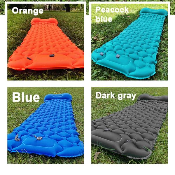 

outdoor pads camping air mat ultralight inflatable mattress in tent portable trekking folding bed hiking travel sleeping pad