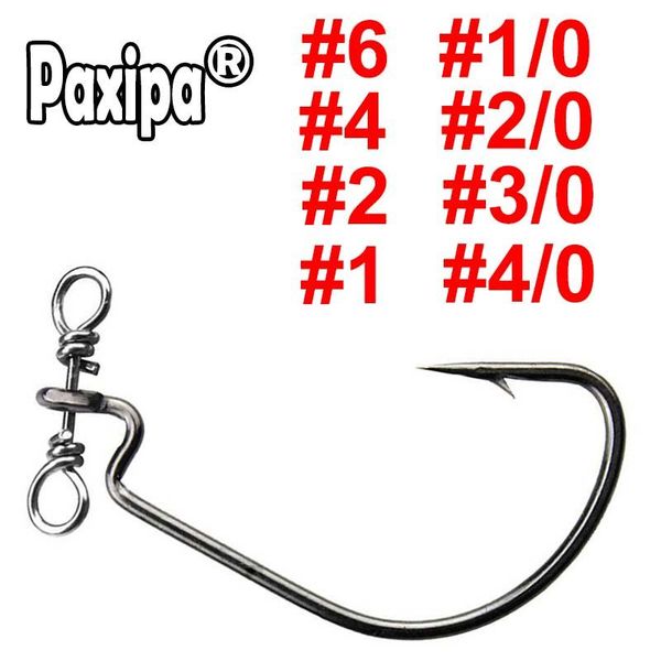 

fishing hooks 20pcs down s rig hook drop extra wide gap worm with swivel for soft bass