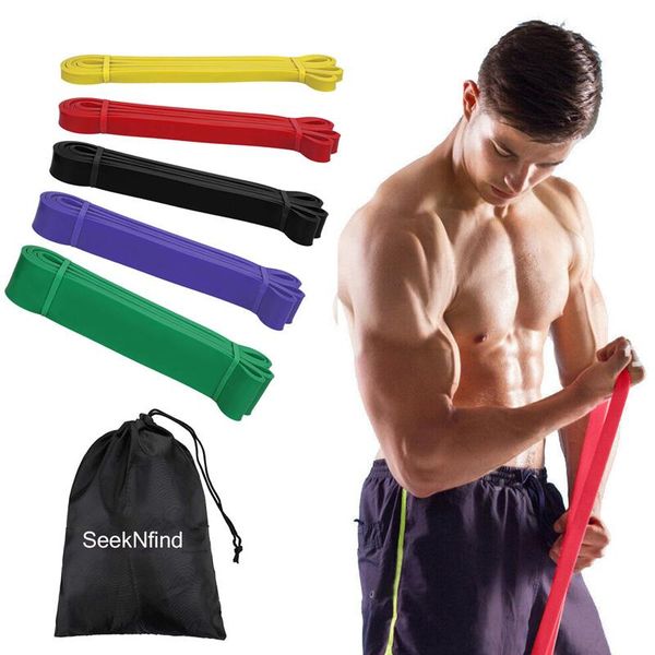

208cm stretch resistance bands natural latex expander rubber fitness yoga pilates workout training pull rope exercise
