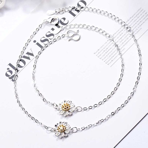 

link, chain arrival classic lady golden sunflower bransoletki gift for women 2021, Black