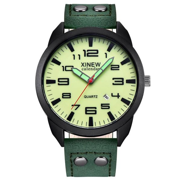 

wristwatches male quartz leather strap simples digital watch for men waterproof sport military man relojes, Slivery;brown