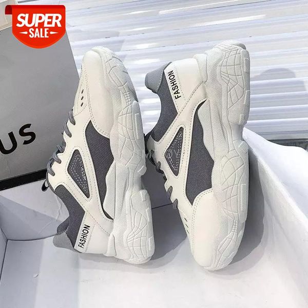 

spring sneakers women thick bottom round toe breathing leisure female vulcanize zapatillas plataforma mujer tenis #6p2i
