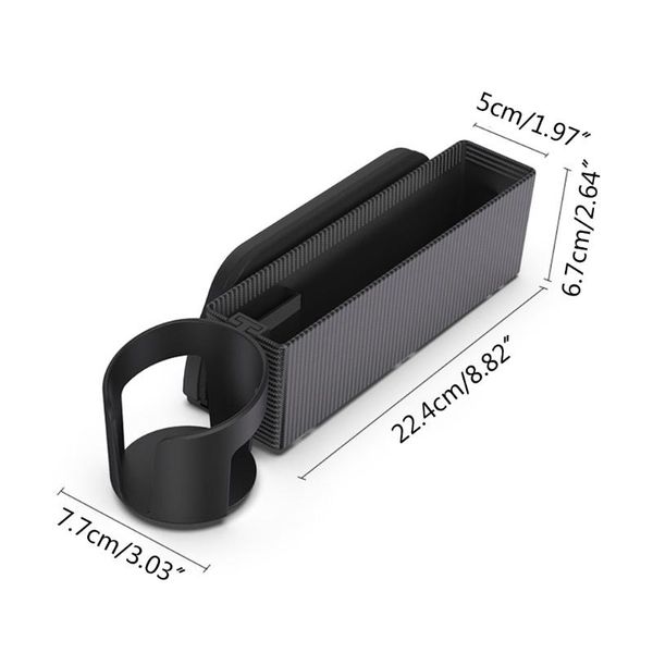

car organizer n0hf premium vehicle seat gaps filler auto console side pocket with detachable cup holder storage box wallets keys coins