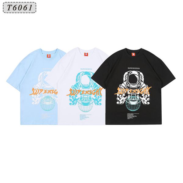 

fashion men's loose print short sleeve t-shirt, White;black