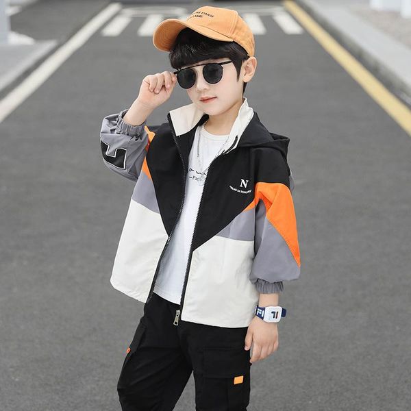 

jackets simple spring autumn coat outerwear children clothes kids costume teenage gift plus size boy clothing high quality, Blue;gray