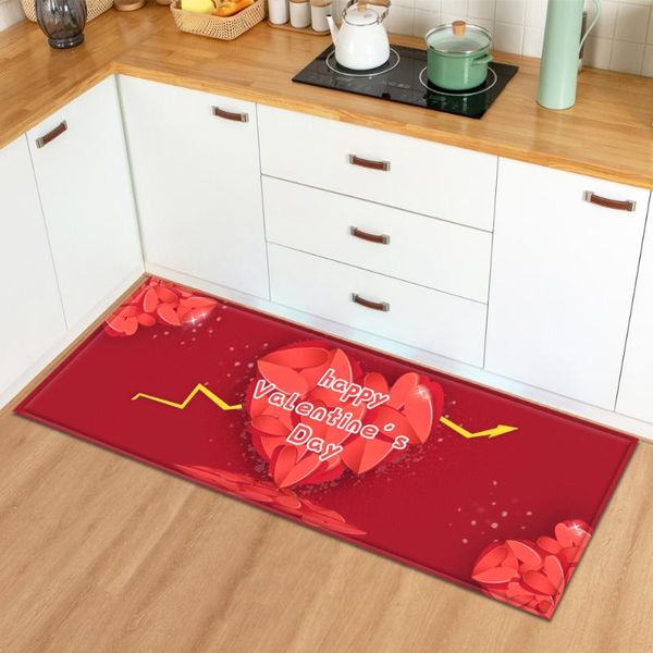 

carpets modern entrance doormat home kitchen carpet bedroom bedside decoration rug valentine's day pattern hallway tatami bath mat