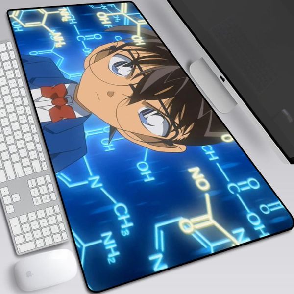

mouse pads & wrist rests detective conan case closed large pad mat anime print computer gamer locking edge mousepad keyboard mice 30x80cm