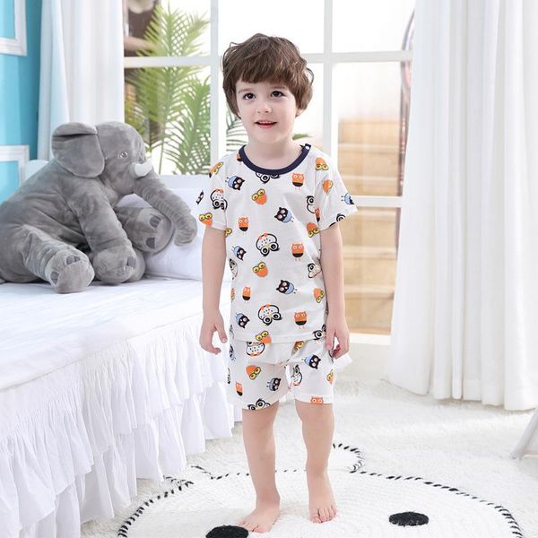 

clothing sets 2021 summer korean-style style children t-shirt suit girls male pure cotton short sleeve shorts two-piece, White