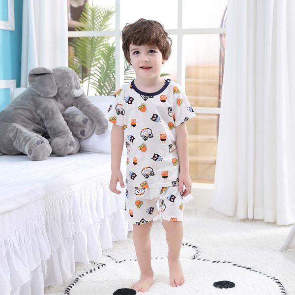 Kleidung Sets 2021 Sommer Koreanischen Stil Stil Kinder T-shirt Anzug Mädchen Männlich Reine Baumwolle Kurzarm Shorts Zwei-stück