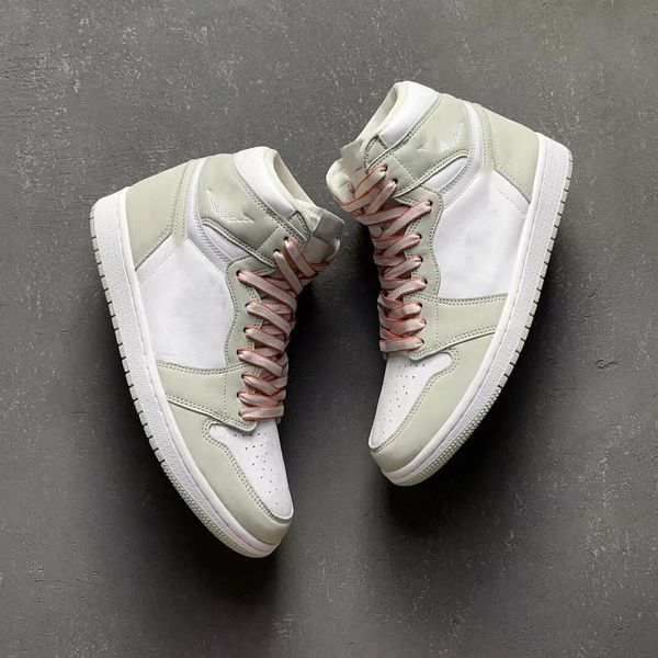 

2021 high og "seafoam jumpman 1 womens mens basketball shoes 1s purple grey pink fashion sneaker