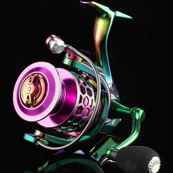 

baitcasting reels sk series 14 1bb spinning fishing reel 1000-6000 10kg max drag long s metal spool saltwater cnc rocker