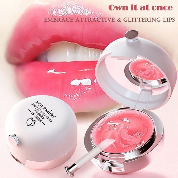 

lip gel night sleep mask hydrating bleaching cream smoothing dryness enhancer plumper moisturizing exfoliating care1