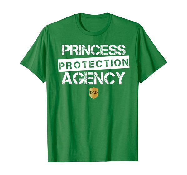 

princess protection agency shirt for fathers and daughters, White;black