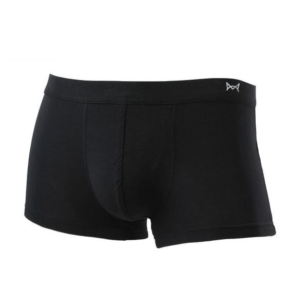 

underpants l-4xl men's boxers shorts underwear cueca modal panties man solid breathable pouch male plus size boxershorts, Black;white