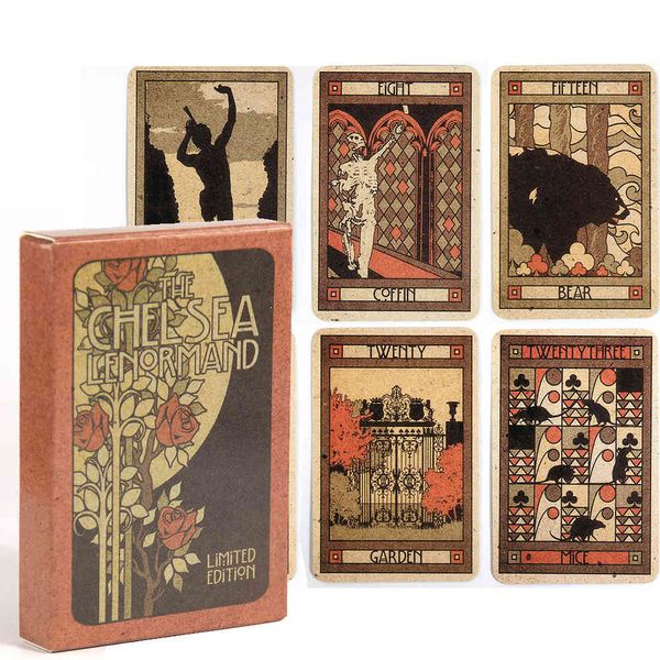 Chelsea Lenormand Red Standard (Poker) Taglia 39 Carte Uomo E Donna Gioco Silson Lothrop