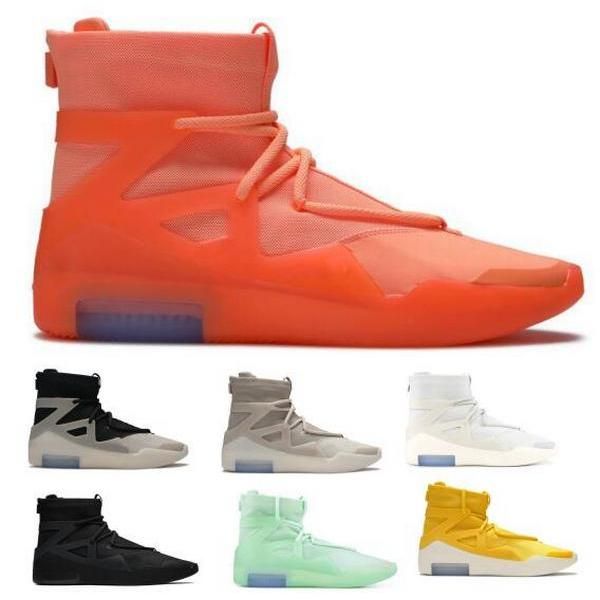 

fear 1 men basketball shoes sneakers high cut oatmeal sail triple black frosted spruce light bone orange pulse atmosphere question white spo