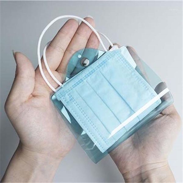 Aufbewahrungsbeutel 1 Stück Gesichtsmaskenbox Verpackung Staubdichter Einwegkoffer Kunststoff-Organizer 4 Farben