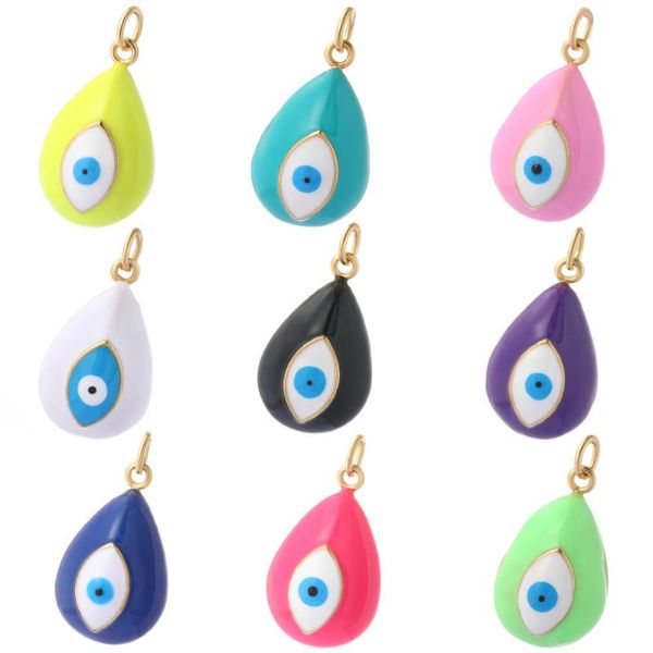 

charms turkish evil blue eyes diy earrings necklace bracelet accessories make for jewelry making designer cute charm, Bronze;silver