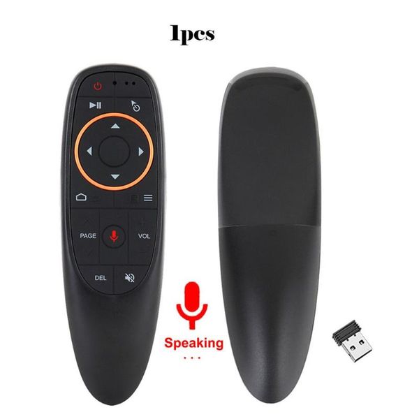 

smart home control tÃ©lÃ©commande vocale sans fil 2.4g, air mouse, microphone, gyroscope, apprentissage ir, pour android tv box t9 h96