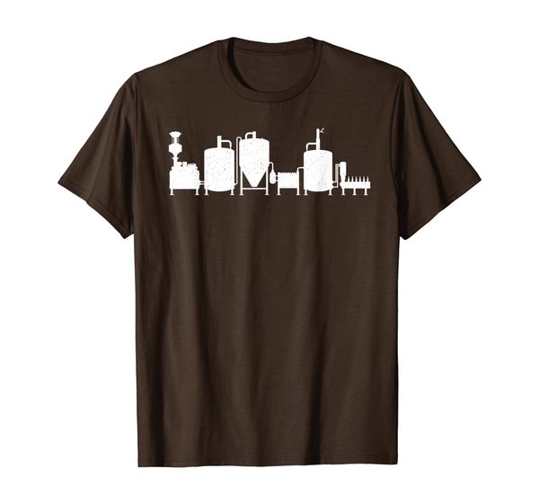 

anatomy of a brewery home brewers and micro brewers hobby t-shirt, White;black