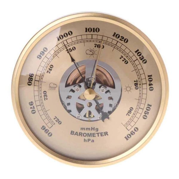 

wall mounted barometer perspective round dial air weather station mmhg/hpa 108mm kitchen storage & organization