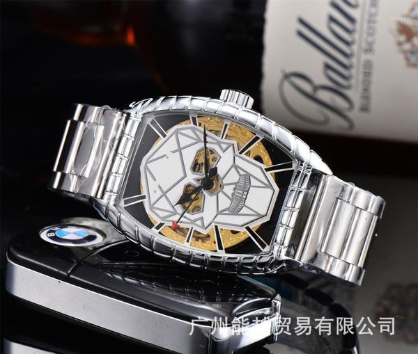 

fully automatic mechanical men's business watch for instant sale wristwatches, Slivery;brown