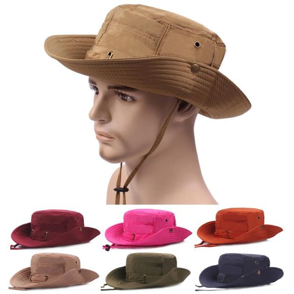 

cloches mens stylish solid hunting camping sun fishing outdoor bucket cap hat cshat0245, Blue;gray
