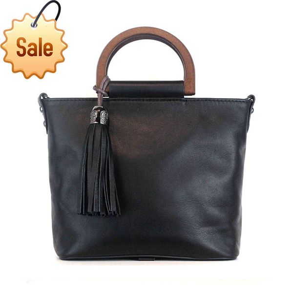 

women's bag 2021 new cowhide women's bag korean fashion tassel diana bag texture one shoulder handbag
