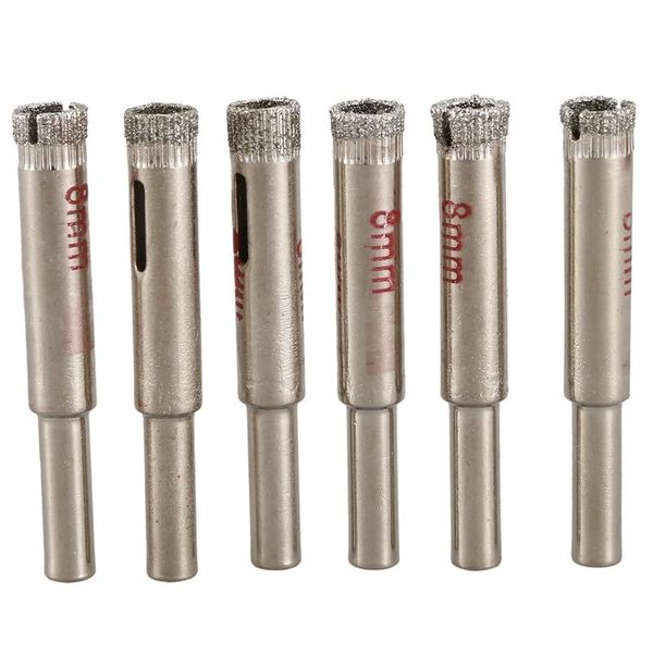 

pcs 8mm diamond core drill bits ceramic tile glass hole saw professional