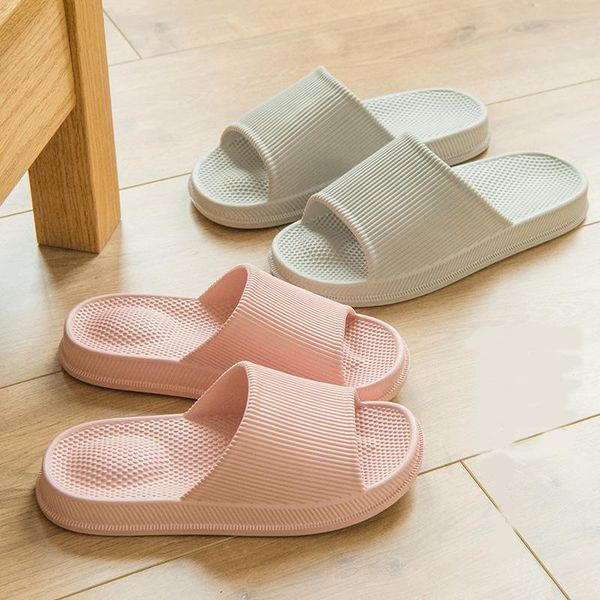 

slippers waterproof non-slip bathroom women's acupoint massage eva material height-increased resistant men's indoor footwear, Black