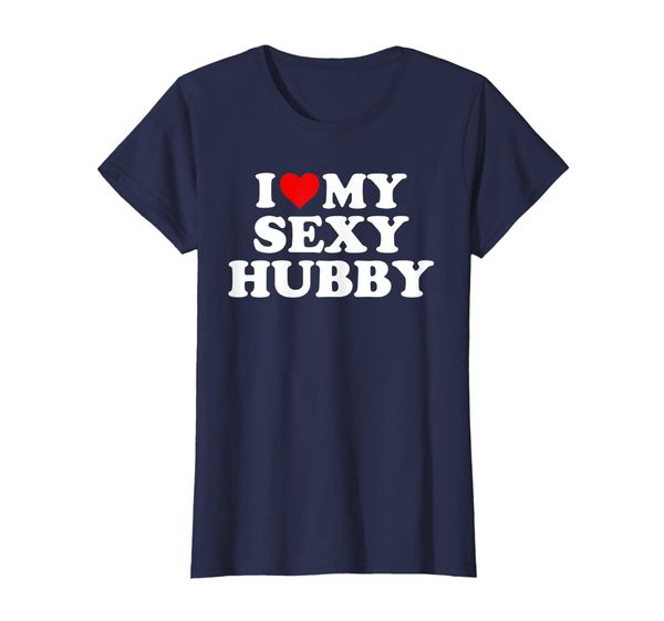 

Womens I Love My Sexy Hubby T-Shirt With Heart, Mainly pictures