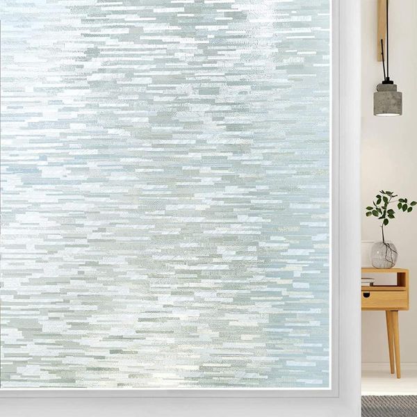 

window stickers luckyyj film privacy glass self-adhesive frosted cling removable sticker opaque tint