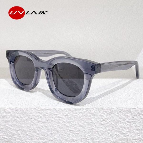 

sunglasses uvlaik round frame concave women 2021 ins fashion sun glasses men oversized retro sunglass uv400 5248, White;black
