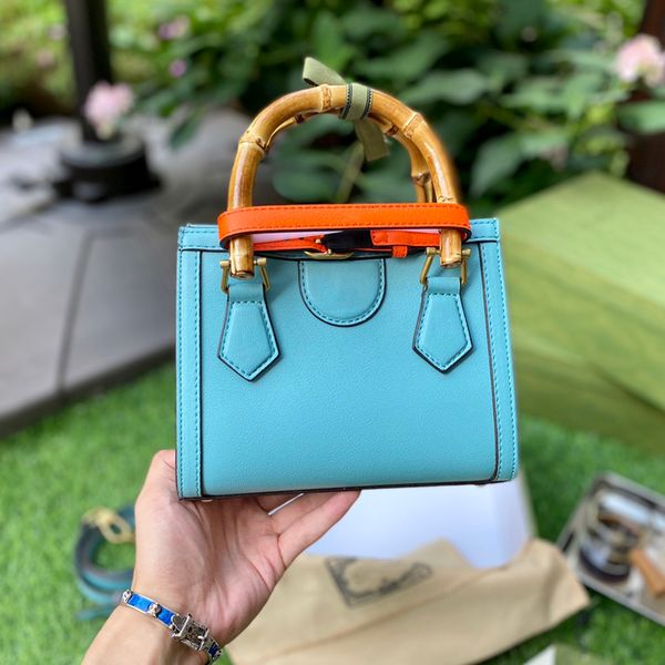 

designer diana bamboo handle tote bag italy brand women nappa cowhide genuine leather mini totes handbags woman crossbody shoulder handbag l