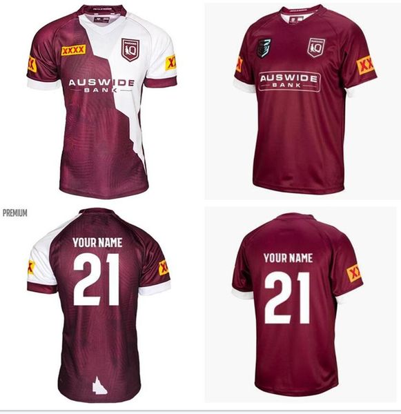 

2021 2022 queensland fans &tees maroons state of origin captains run jersey australia qld indigenous rugby jerseys home big 5xl, Black