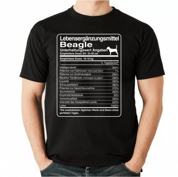 

T-Shirt Unisex dose Beagle Life Supplements Men Dog Dogs Beagel, Mainly pictures
