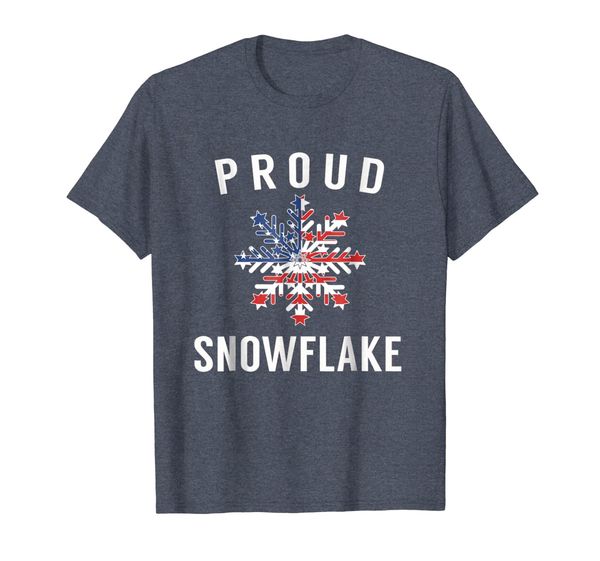 

proud snowflake - liberal democrat tshirt, White;black