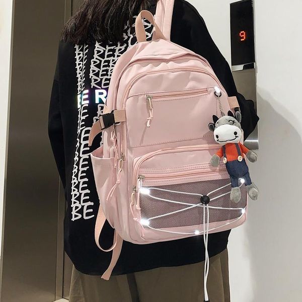 

waterproof harajuku backpack women fashion bookbag for student big schoolbag kawaii nylon school
